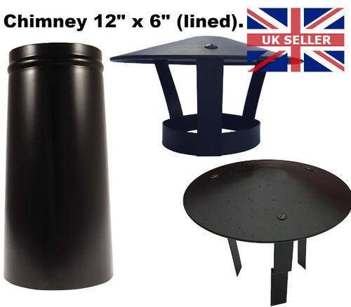Canal boat chimney - boat, 12”x6”