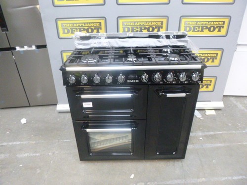 Smeg range cooker black - black, tr93bl