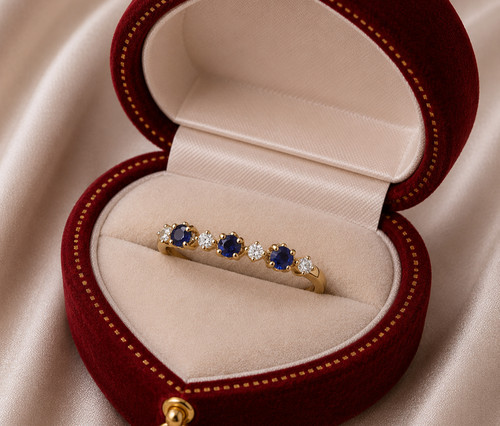 Gold delicate stacking ring