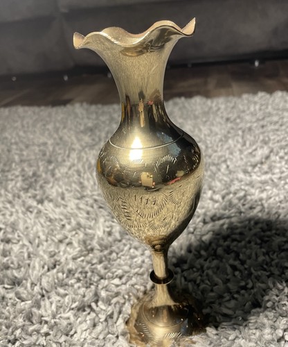 Vintage small brass - small, vase