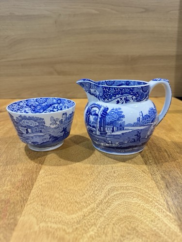 Vintage spode milk jug - milk, sugar