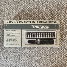 TengTools 15 PC 1/2” Dr. Heavy Duty Impact Driver No. ID515 Used Once Very Good