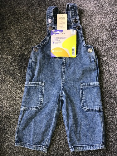 Lupilu baby denim dungarees - ,