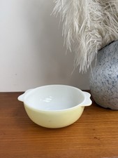 Vintage Yellow + White Pyrex