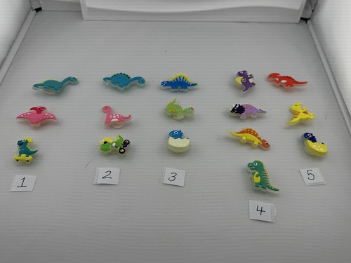 Dinosaur glow dark charms - glow,