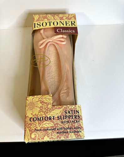 Vintage isotoner pink satin - pink,