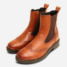 Ladies chelsea boot brogues - brogues, in