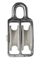 70mm Zinc Double Pulley Block