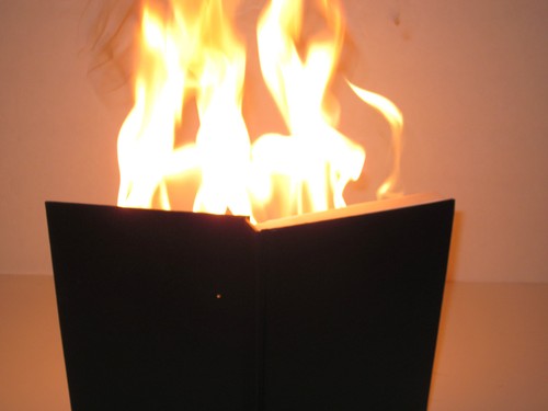 Hot book magic trick - trick,