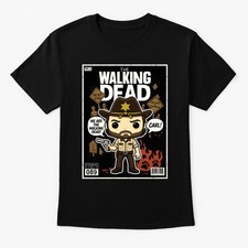 The Walking Dead Comic Pop Rick Grimes Unisex Adults & Kids T-Shirt