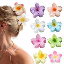 8Pcs  Flower Hair Claw Clips