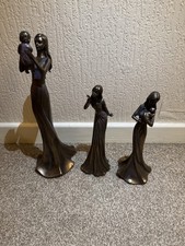 3 x Shudehill Veronese Bronze Effect Figurines
