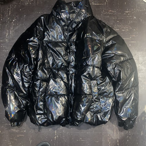 Shiny black novamen - novamen, puffer