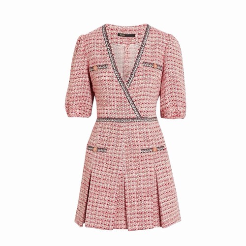 Maje renetia pleated tweed - renetia,