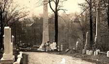 c1910 CEMETARY GRAVEYARD YOUNG