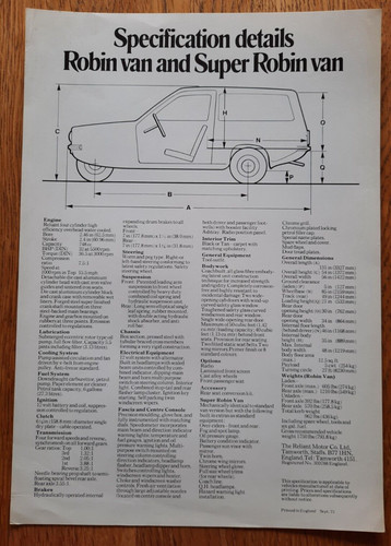 1973 reliant robin - reliant,