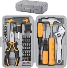 Small Tools Kit Set Mini DIY Household Yellow 30 Pc With Tool Box Hi-Spec