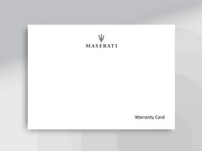 Maserati  Service History Book-Manual Blank For All Models Up To 2024
