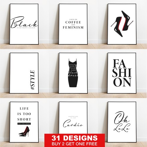 Bedroom fashion wall - fashion,