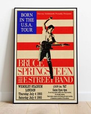 Bruce Springsteen Wembley 1985 Tour Poster - Live Up To 36"