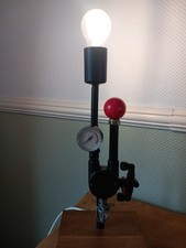 Steampunk Table Lamp Handmade, Unique Vintage Parts