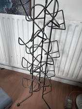 Wine rack Unusual Design Grey Metal