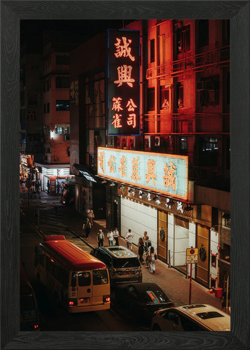 Hong kong street night - hong,