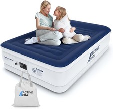 Active Era Luxury King Air Bed Inflatable Mattress with Pump & Pillow 203x152x50