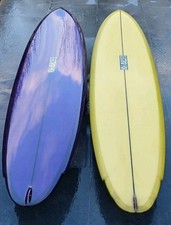 8'0 Channel Bottom Twin Fin Electrofish Surfboard Midlength Longboard 