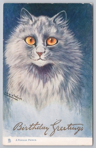 Persian prince louis wain - persian,