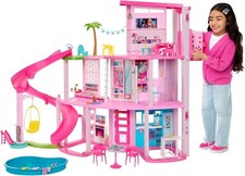 Box damaged barbie dreamhouse - box,