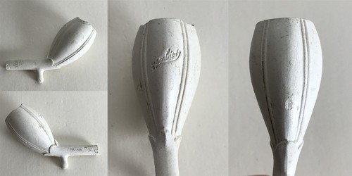 Antique gambier clay pipe - clay,