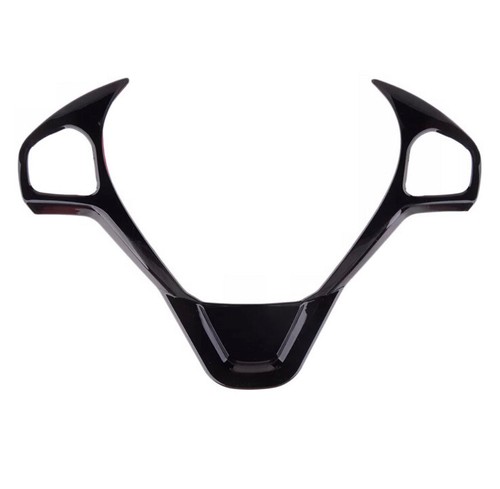 Gloss black steering wheel - steering,