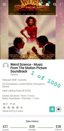 Weird science soundtrack - weird,