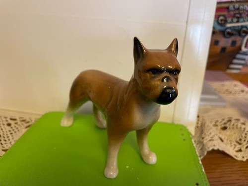 Vintage boxer dog ornament - dog,
