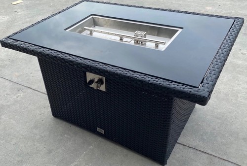 New black rattan gas - black,
