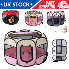 Large Foldable Soft Fabric Dog Crate Cat Cage Pet Bed Travel Puppy Play Pen Tent