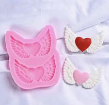 Angel Wing With Heart Silicone
