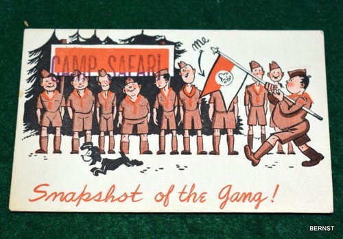 Vintage boy scout postcard - vintage,