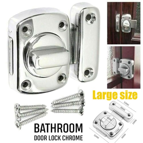 Lock chrome bathroom door - bathroom,