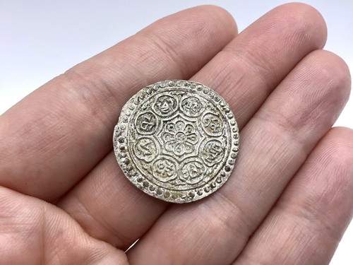 Tibet silver tangka - silver, 1