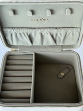 2018 Pandora Jewelry Case- White with Grey Interior - NEW in Box!