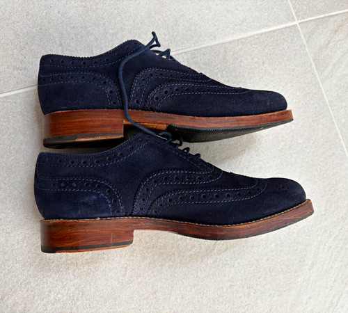 Grenson men blue suede - grenson, men's