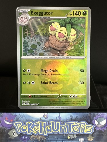 Pokemon card exeggutor 002 - exeggutor, 002/131