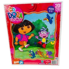 2005 Dora the Explorer Boots Nick Jr 20 pc Frame Tray Puzzles Sealed New 