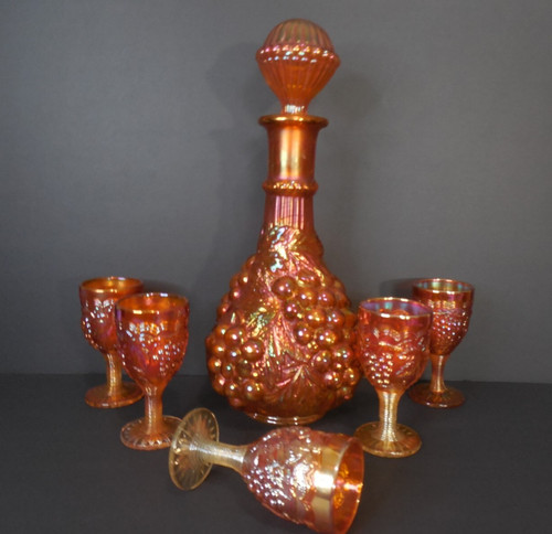 Imperial carnival glass - carnival, grape