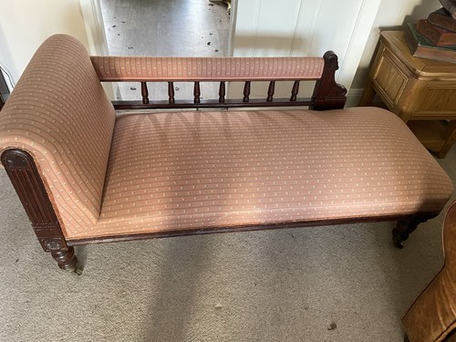 Antique chaise longue - antique,