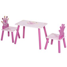 HOMCOM 3 Pcs Kids and Table