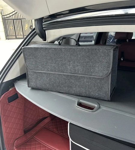 Grey car boot organiser felt - car,