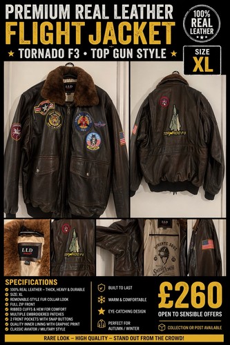 Premium real leather flight - premium,